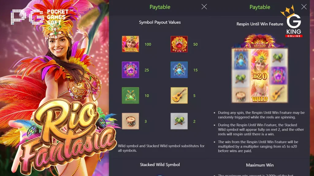 ทดลองเล่น Rio Fantasia PGslot