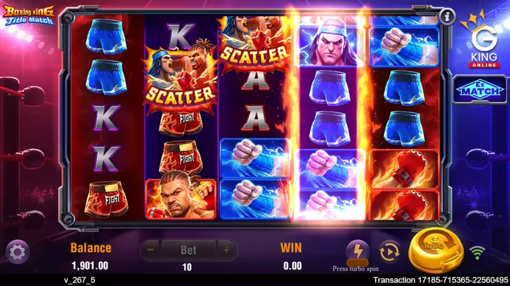 ทดลองเล่นสล็อต Boxing King Title Match