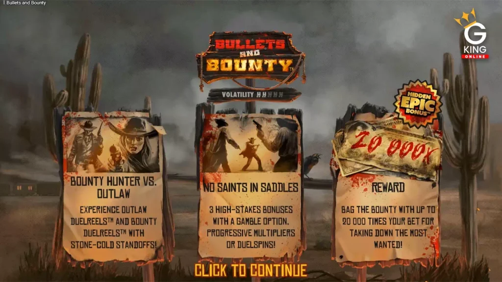 สล็อต Bullets and Bounty Hacksaw Gaming